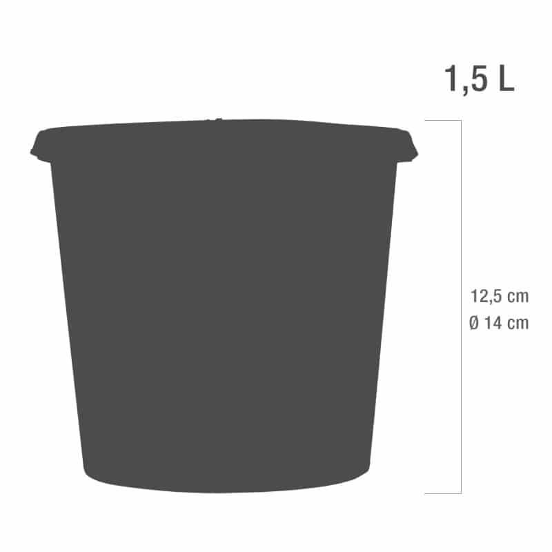 Contenedor para objetos punzantes Eco Line de 1,5 litros