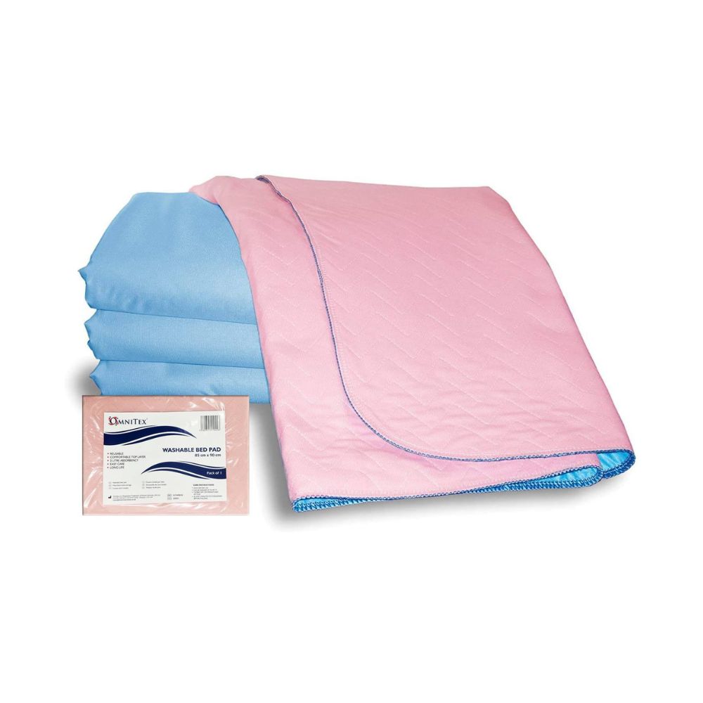 Omnitex - Colchón de cama lavable y reutilizable, 85 cm x 90 cm, 3 litros, sin pliegues