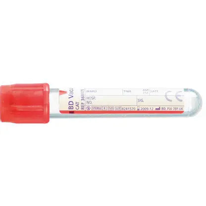 Tubos de extracción de sangre de suero rojo BD Vacutainer de 4 ml