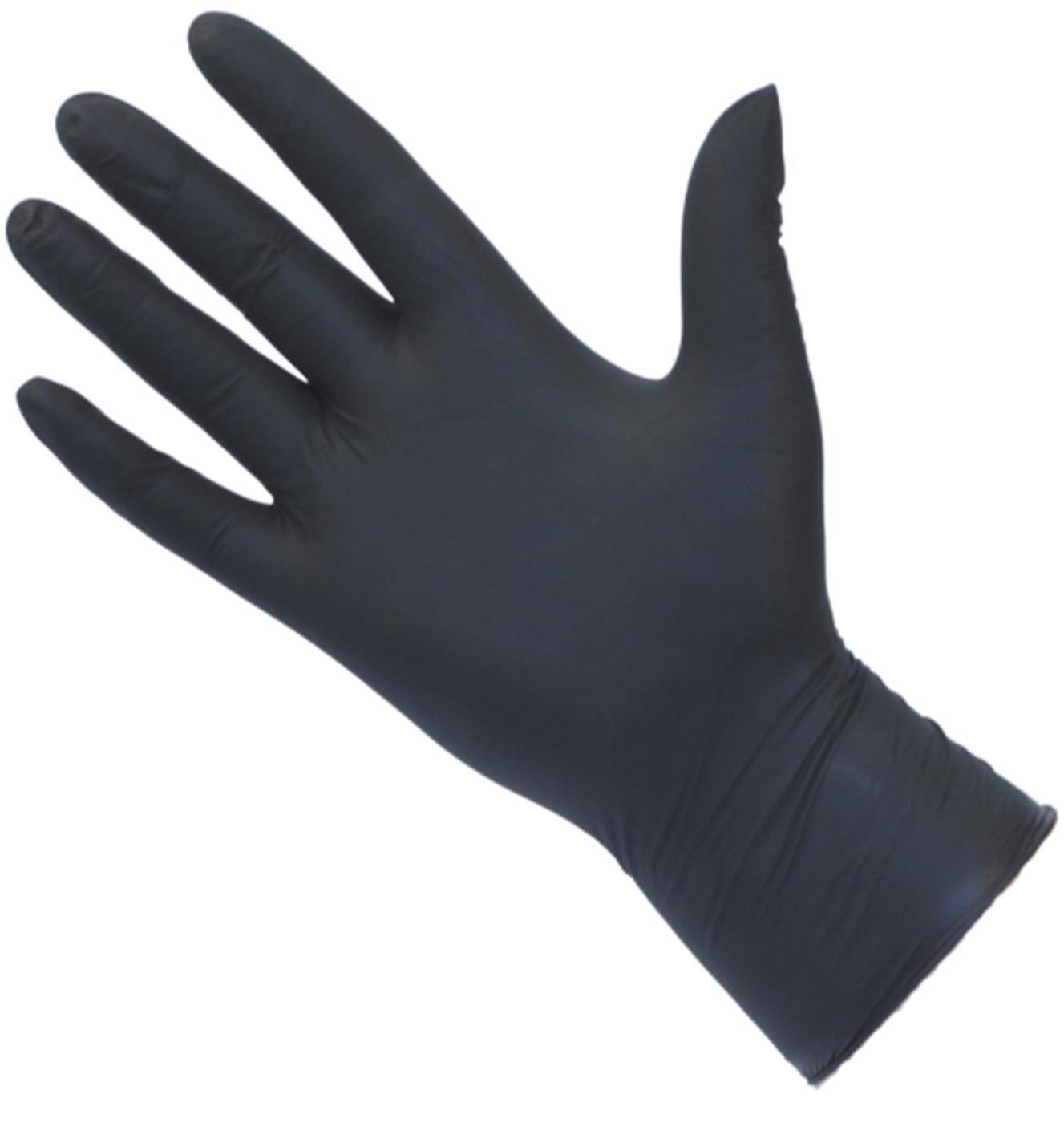 Guantes de nitrilo negros PRO UltraGRIP, caja de 100