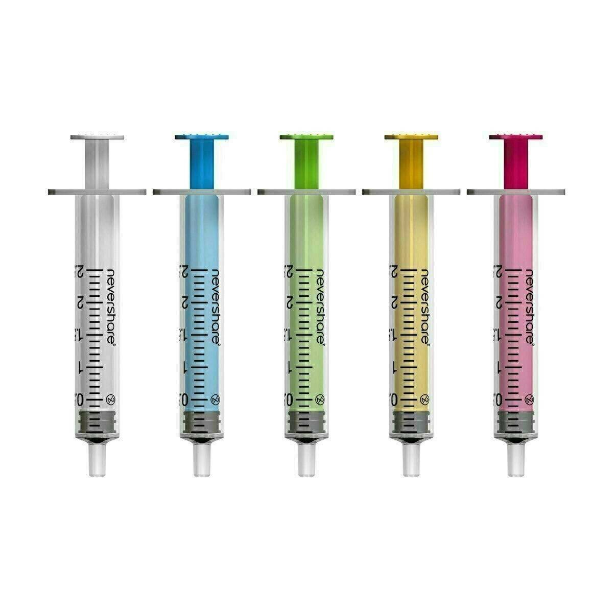 Jeringas Luer Slip Mixtas Nevershare de 2,5 ml