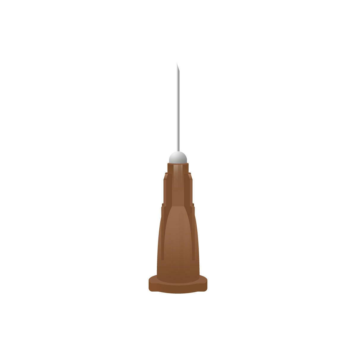 Agujas Microlance BD de 26 g, color marrón, 1/2 pulgada (13 mm x 0,45 mm)