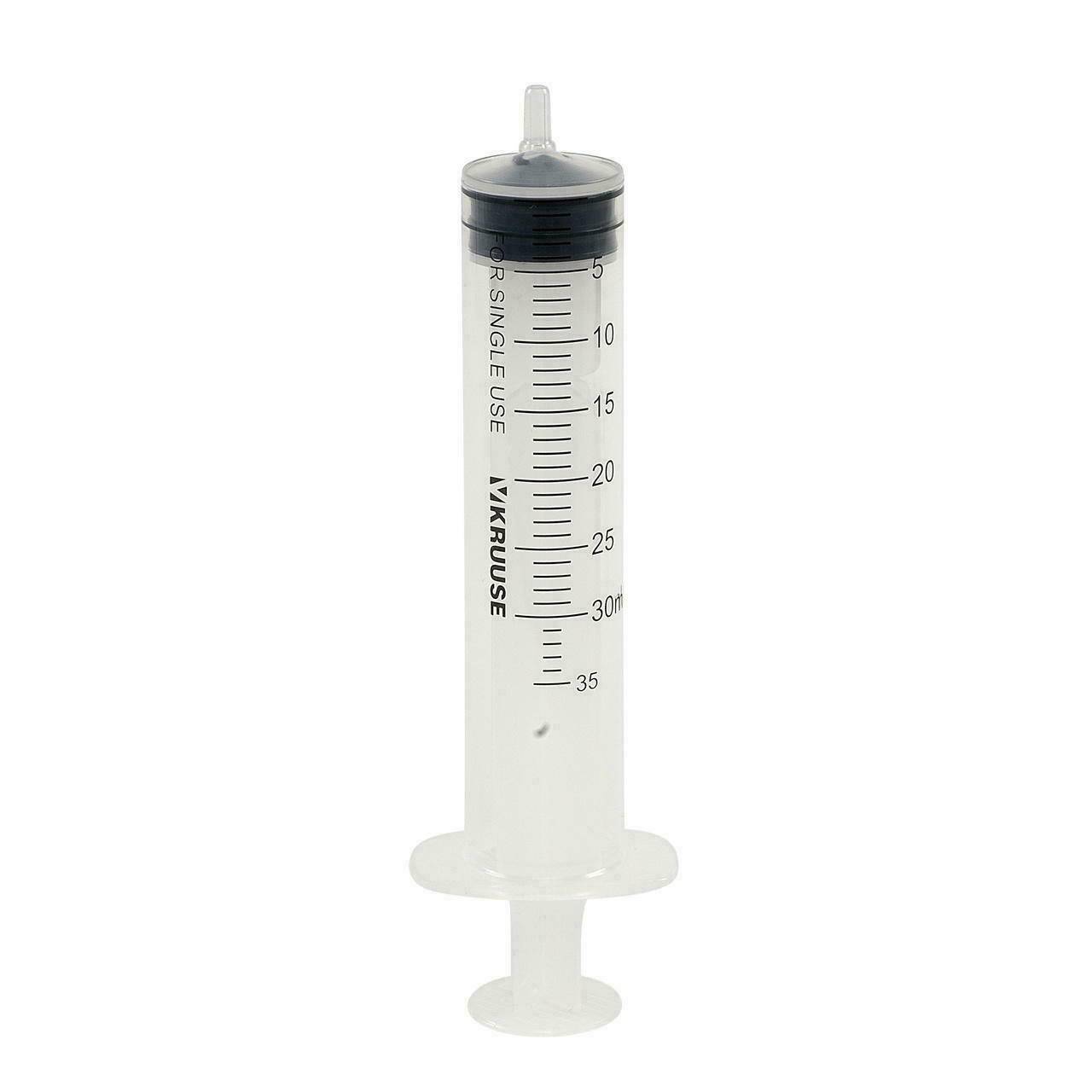 Jeringa veterinaria Kruuse Luer Slip de 30/34 ml