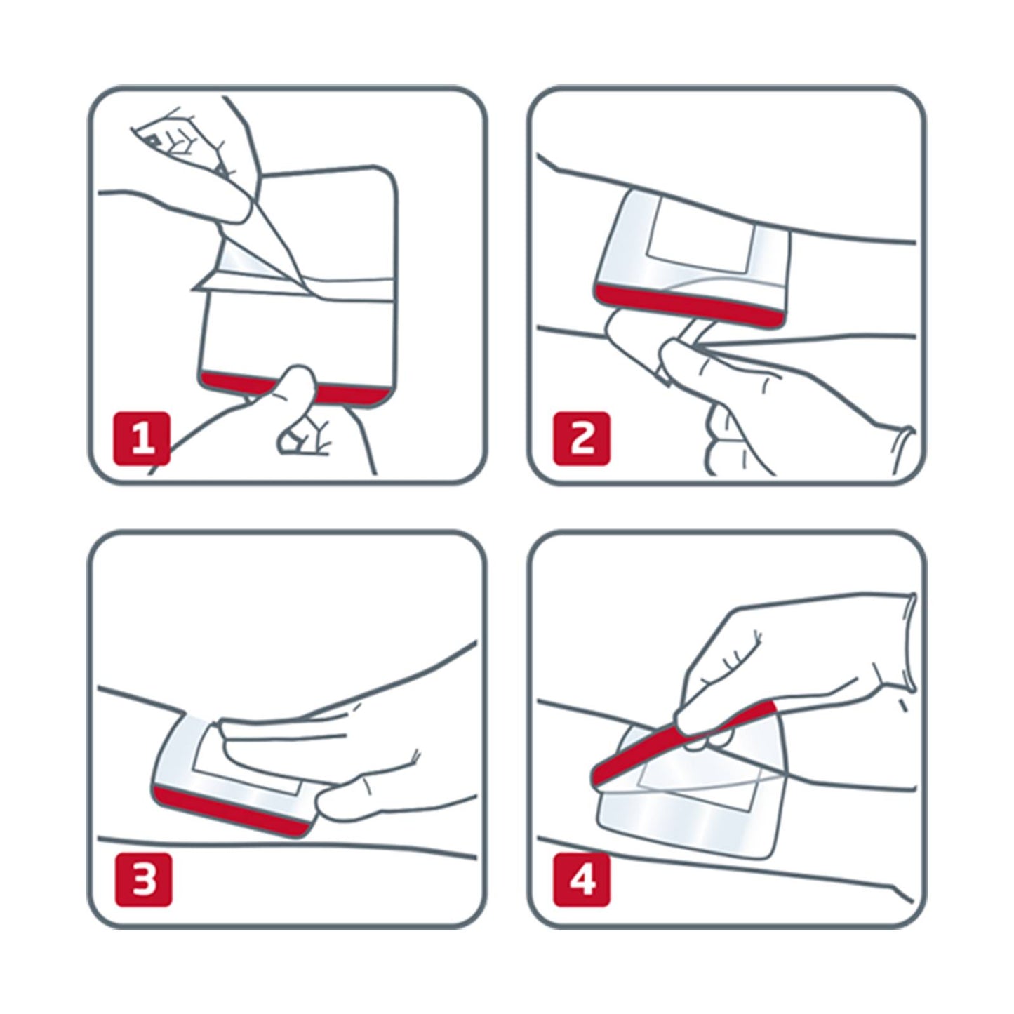 Apósitos de película transparente Leukomed T Plus de 10 cm x 20 cm con almohadilla para heridas