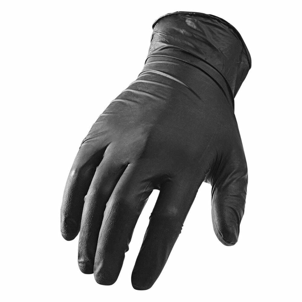 Guantes de Examen Nitrilo S-XL Meditrade Sin Polvo Negros