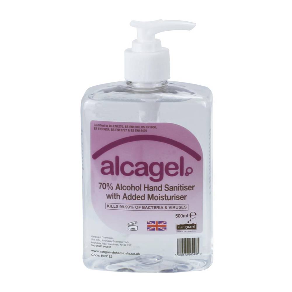Gel desinfectante de manos Alcagel 70% alcohol 500 ml