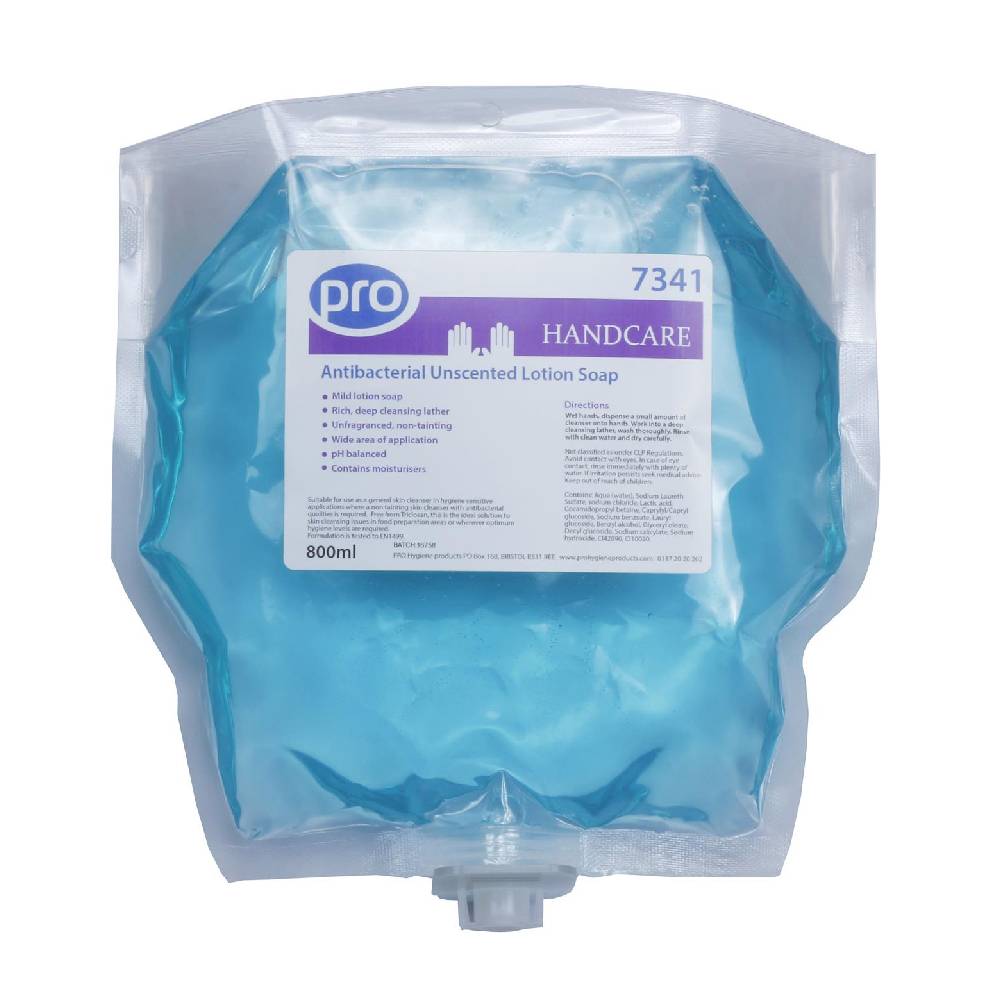 Jabón en loción antibacteriano sin perfume PRO 800 ml