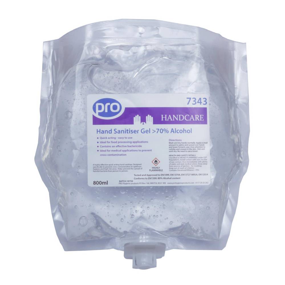 Gel desinfectante de manos PRO 70% alcohol 800 ml