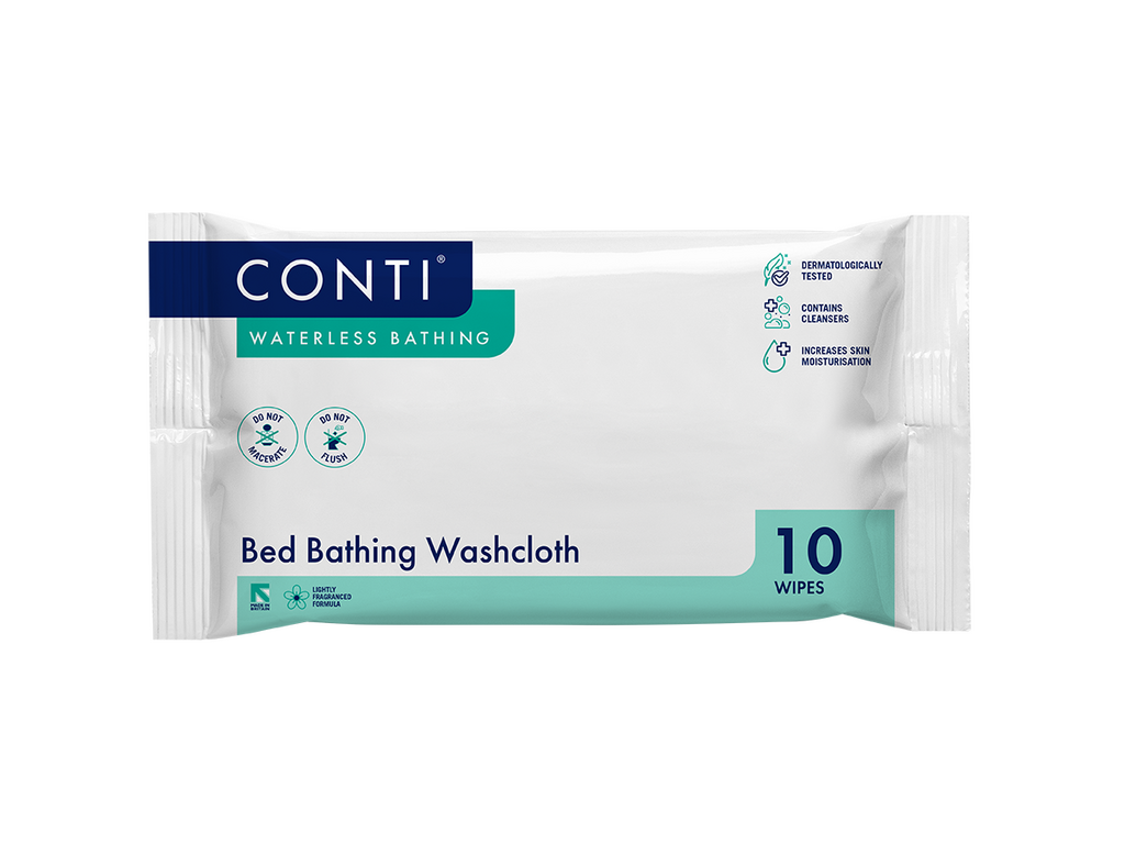 Conti® Toallita de baño para cama sin perfume 10 toallitas