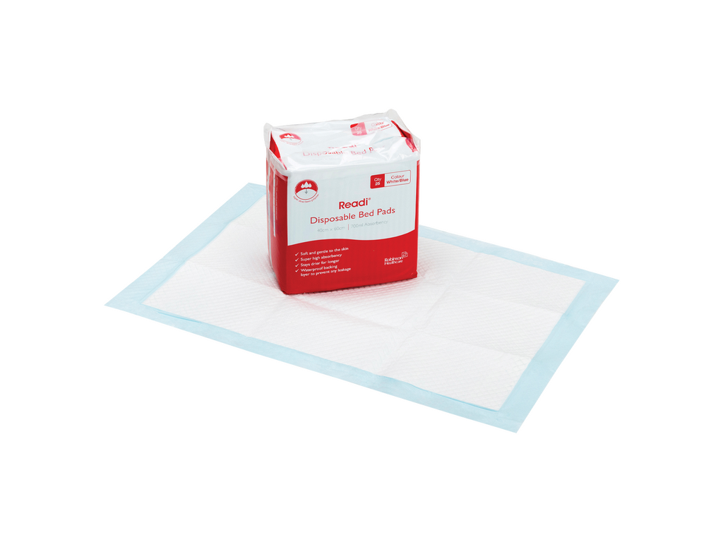 Almohadillas desechables Readi de 40 cm x 60 cm Sap 700 ml x 25 almohadillas