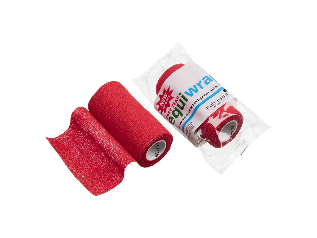Venda cohesiva Equiwrap roja de 10 cm x 4,5 m