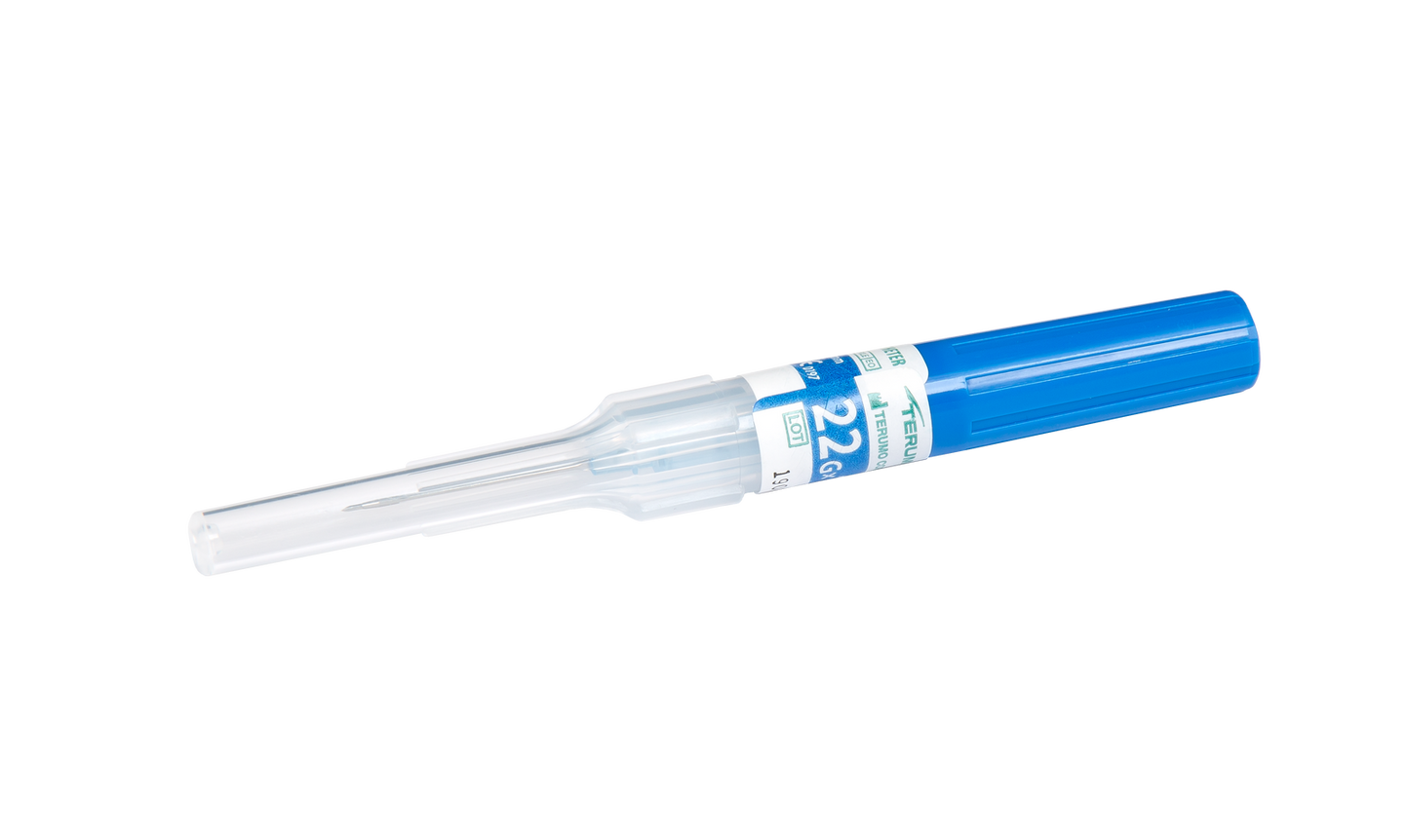 22g Catéter Terumo Surflash IV de 1 pulgada 35ml/min