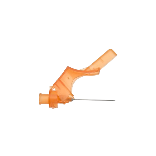 Aguja de seguridad Terumo Agani de 25 g de color naranja de 1,5 pulgadas