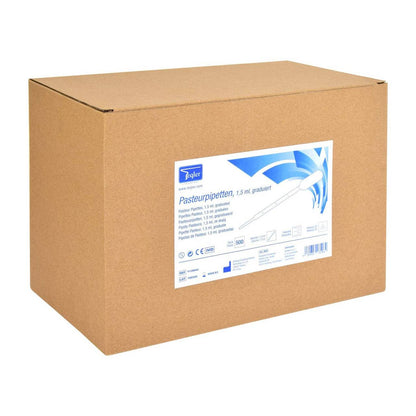 Pipetas Pasteur de Polietileno 1,5ml Caja de 500