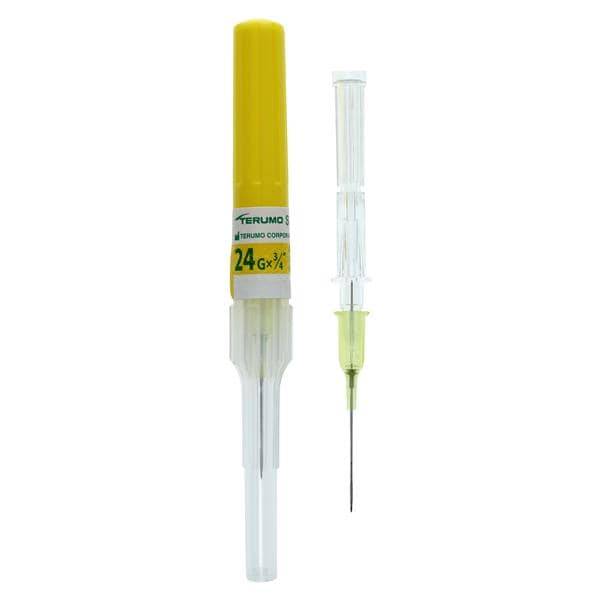 Catéter Terumo Surflash IV de 24 g y 3/4 pulgadas, 15 ml/min