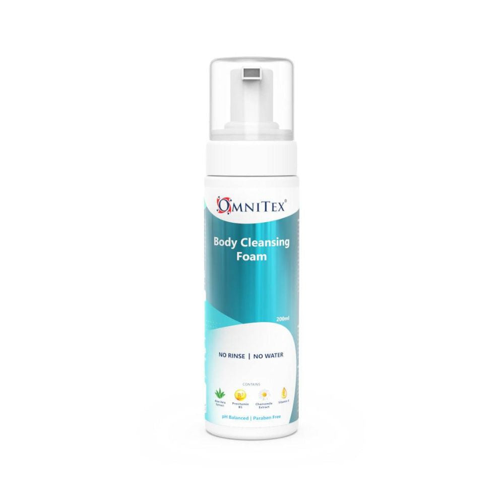 Espuma Limpiadora Corporal Sin Enjuague Omnitex 200ml