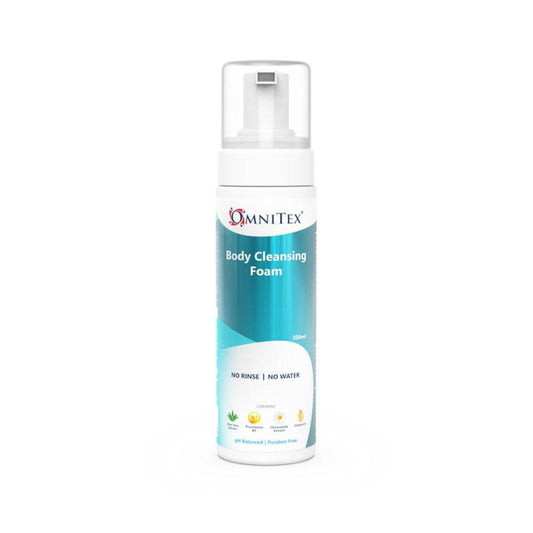 Espuma Limpiadora Corporal Sin Enjuague Omnitex 200ml