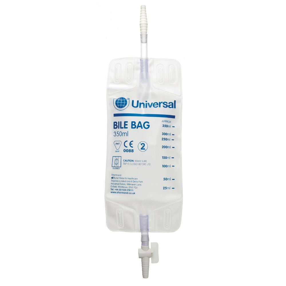 Bolsas estériles de recolección de bilis de 350 ml con conector Ryles/Kehrs