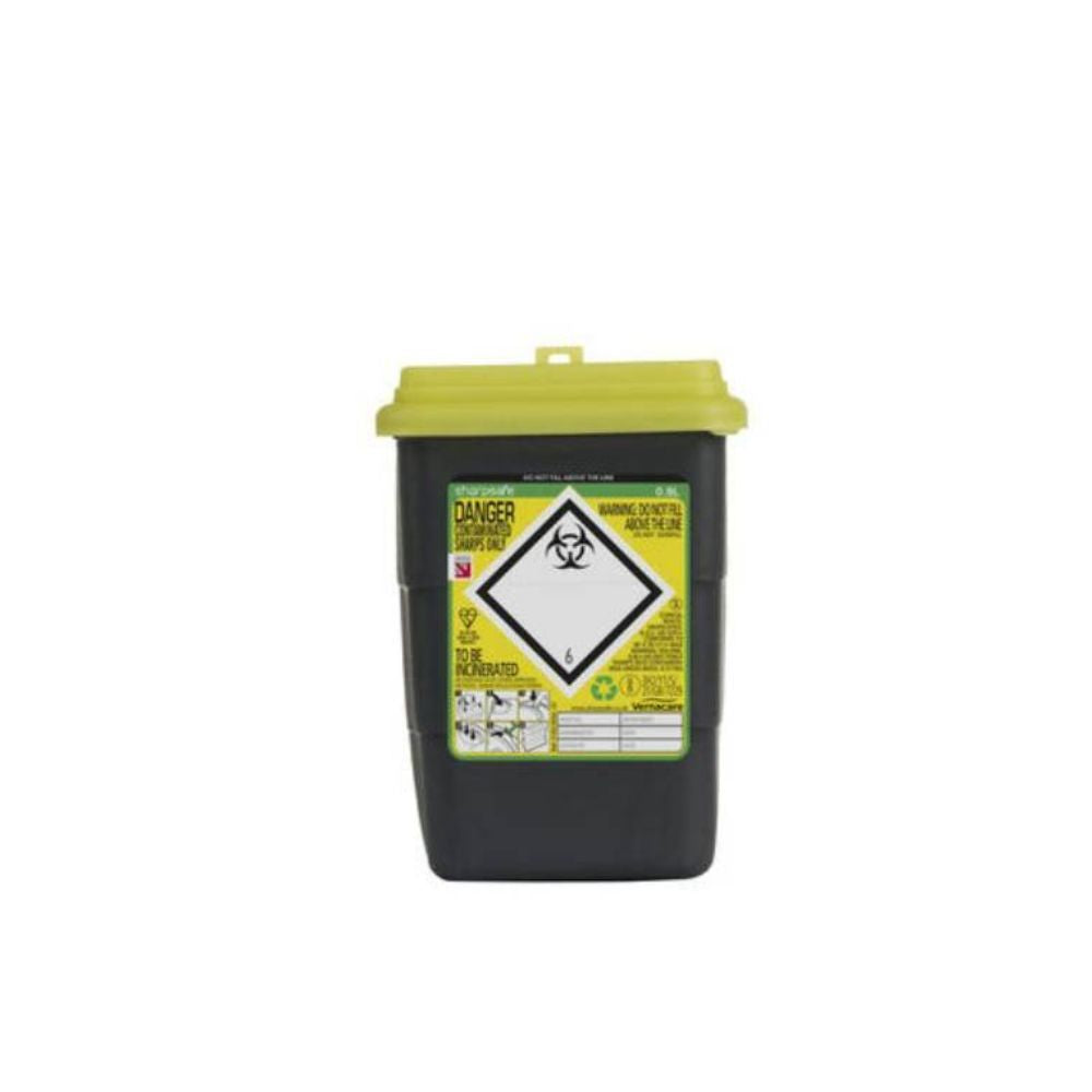 Contenedor de Punzantes Amarillo Sharpsafe de 0.8 Litros