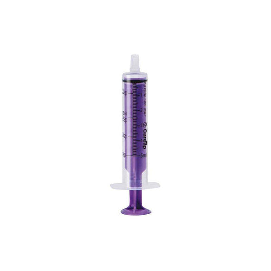 Jeringas desechables de alimentación oral/enteral CareTip de 5 ml