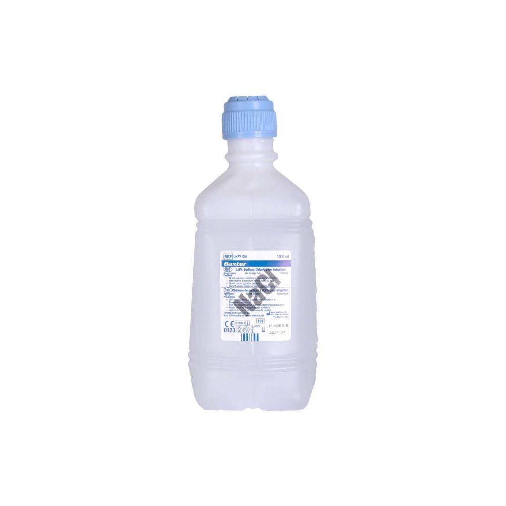 1 Litro NaCl 0,9% Cloruro de Sodio para Riego Baxter NaCl 0,9% Cloruro de Sodio (Salino) Para Riego. Un Litro (1000ml).