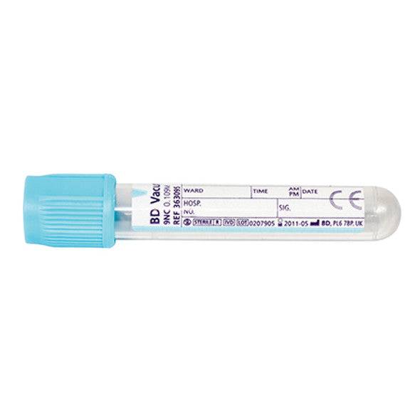 Tubos de extracción de sangre con citrato azul BD Vacutainer de 2,7 ml