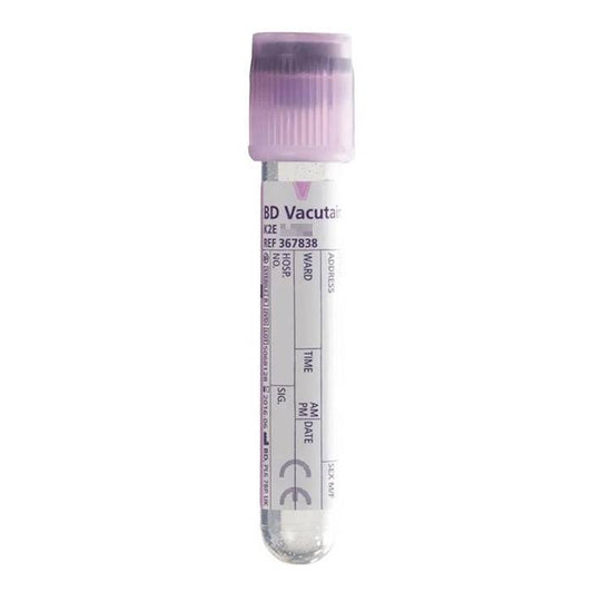 Tubos de extracción de sangre púrpura EDTA BD Vacutainer de 3 ml