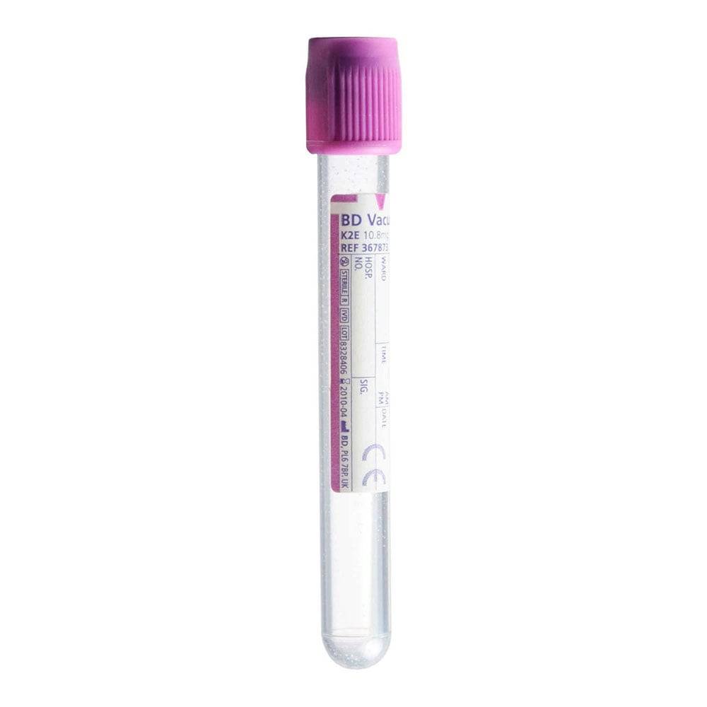 Tubos de extracción de sangre de lavanda BD Vacutainer 6ml K2E EDTA