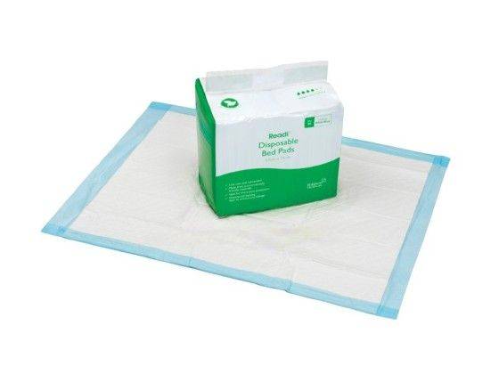 Almohadillas desechables para cama Readi de 57cm x 75cm 10 capas Paquete de 25
