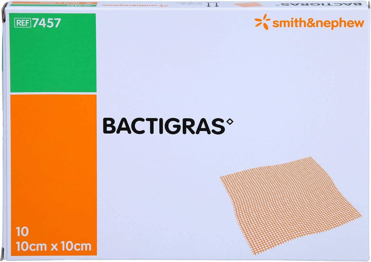 Apósito para heridas Bactigras de 10 cm x 10 cm