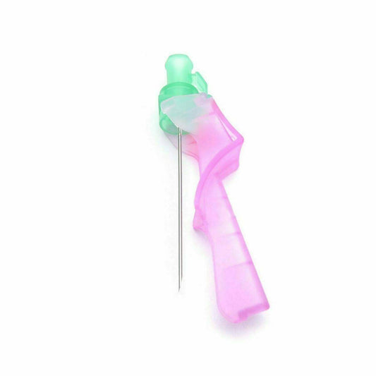 Aguja de seguridad BD Eclipse de 1,5 pulgadas y 21 g, color verde