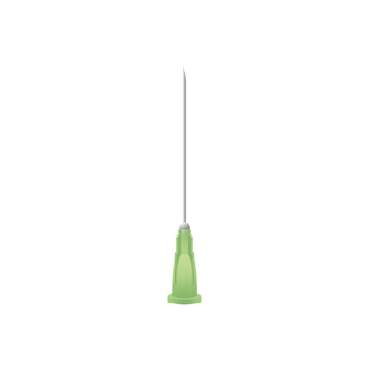 Agujas de microlanza BD de 1,5 pulgadas y 21 g de color verde