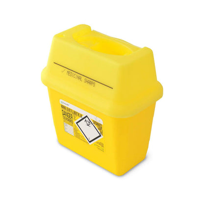 Contenedor de objetos punzantes amarillo Sharpsafe Frontier de 3 litros