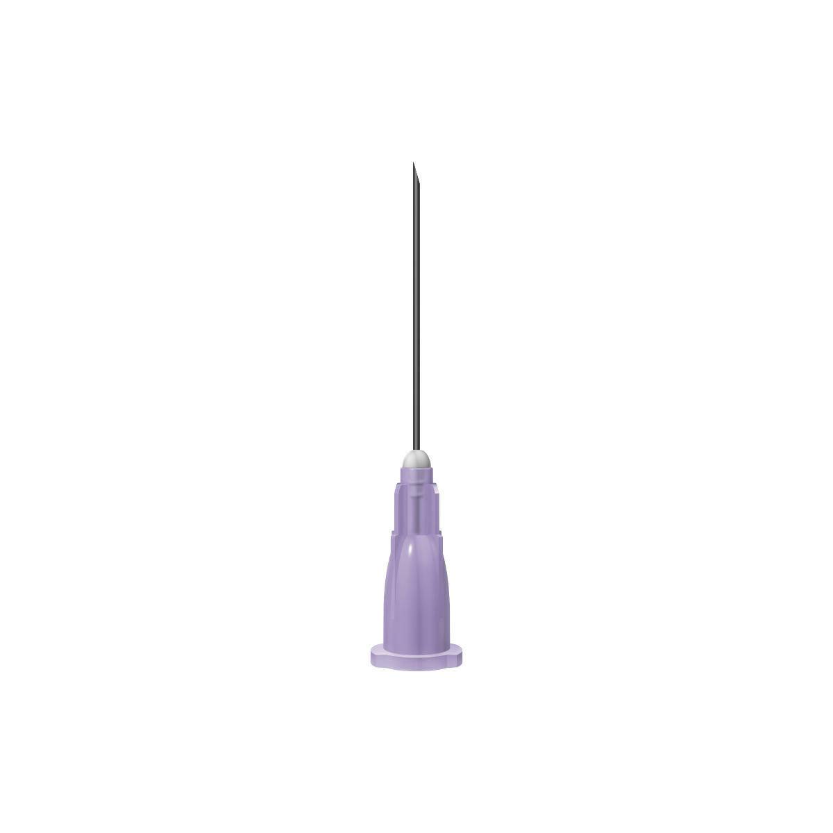 Agujas Sterican BBraun moradas de 24 g y 1 pulgada, 0,55 x 25 mm