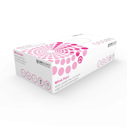 Ungloves Guantes Nitrilo Rosa Perla Caja de 100 (todas las tallas)