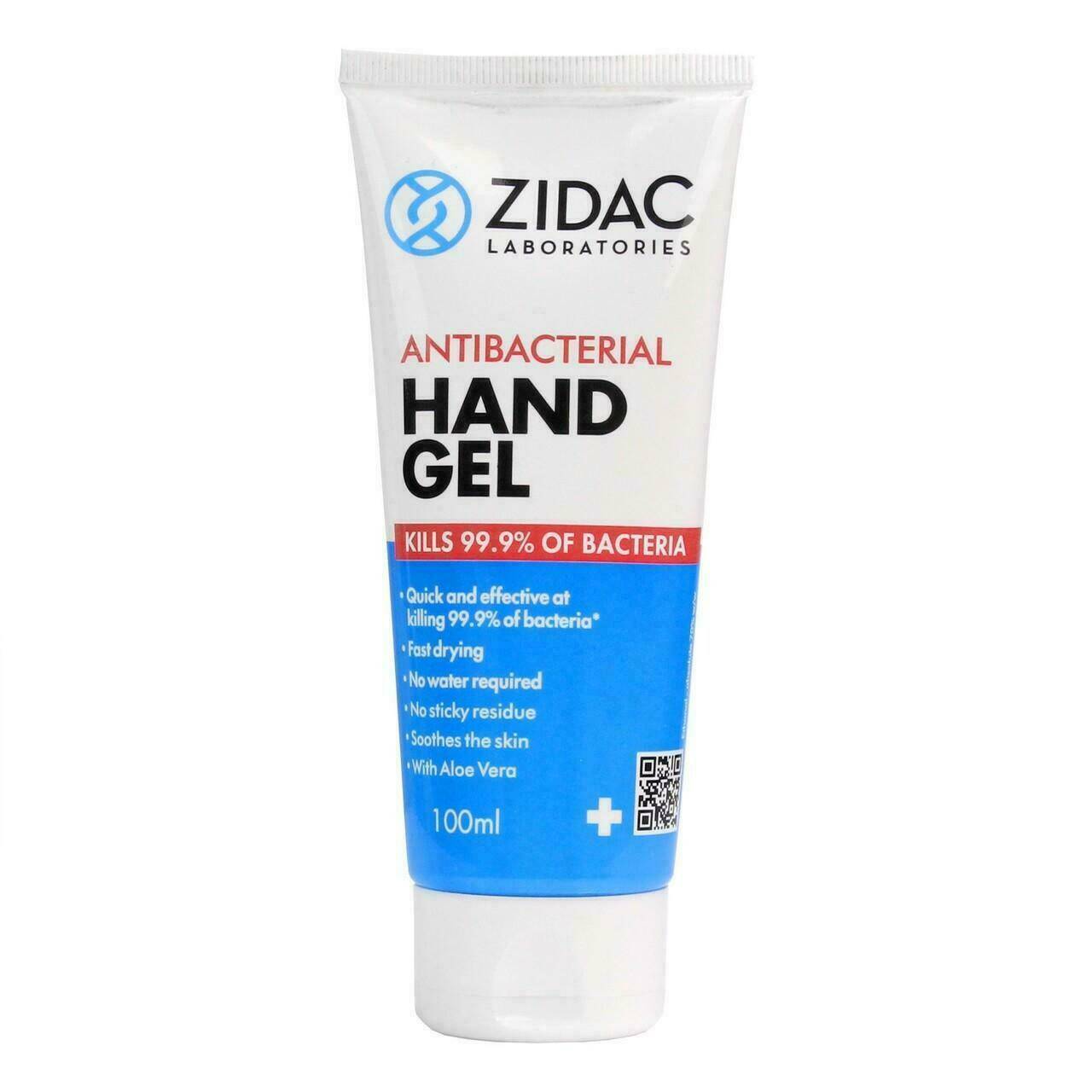 Gel de manos con alcohol 70% Zidac - Tubo de 100 ml