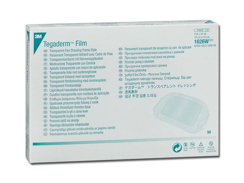 3M 3m TegaDerm 10cm x 12cm Sterile Film IV Dressing UKMEDI UK Medical Supplies