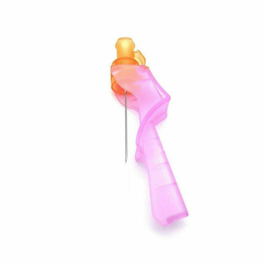 Aguja de seguridad BD Eclipse de 5/8 pulgadas y 25 g de color naranja
