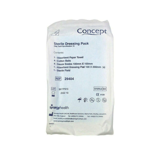 Concept Tariff Dressing Pack (sterile) Spec 10 29404 UKMEDI.CO.UK