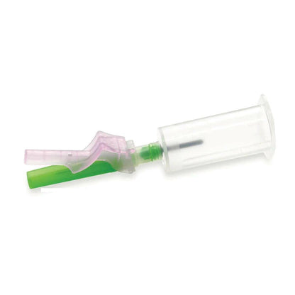 Aguja de extracción de sangre BD Vacutainer Eclipse de 21 g y 1,25 pulgadas con soporte preinstalado