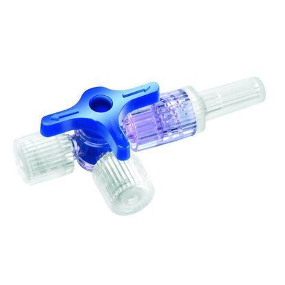 Discofix-3 Llave de Paso Azul de Tres Vías BBraun