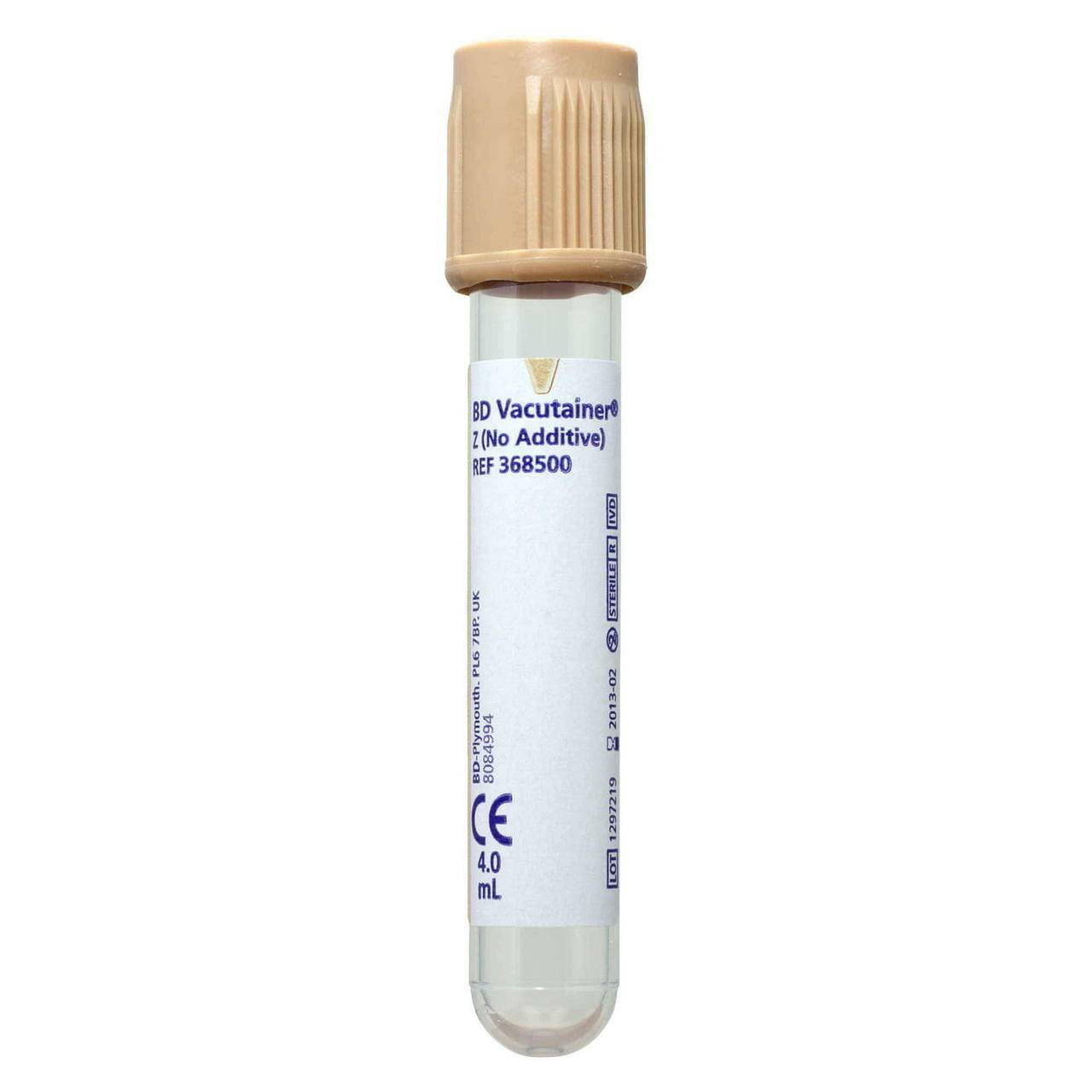 Tubo BD Vacutainer de 4 ml para análisis de orina con tapa beige