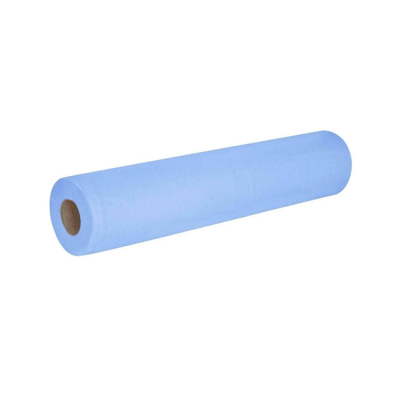 Rollo de sofá higiénico Essentials de 2 capas, color azul, 40 m x 500 mm