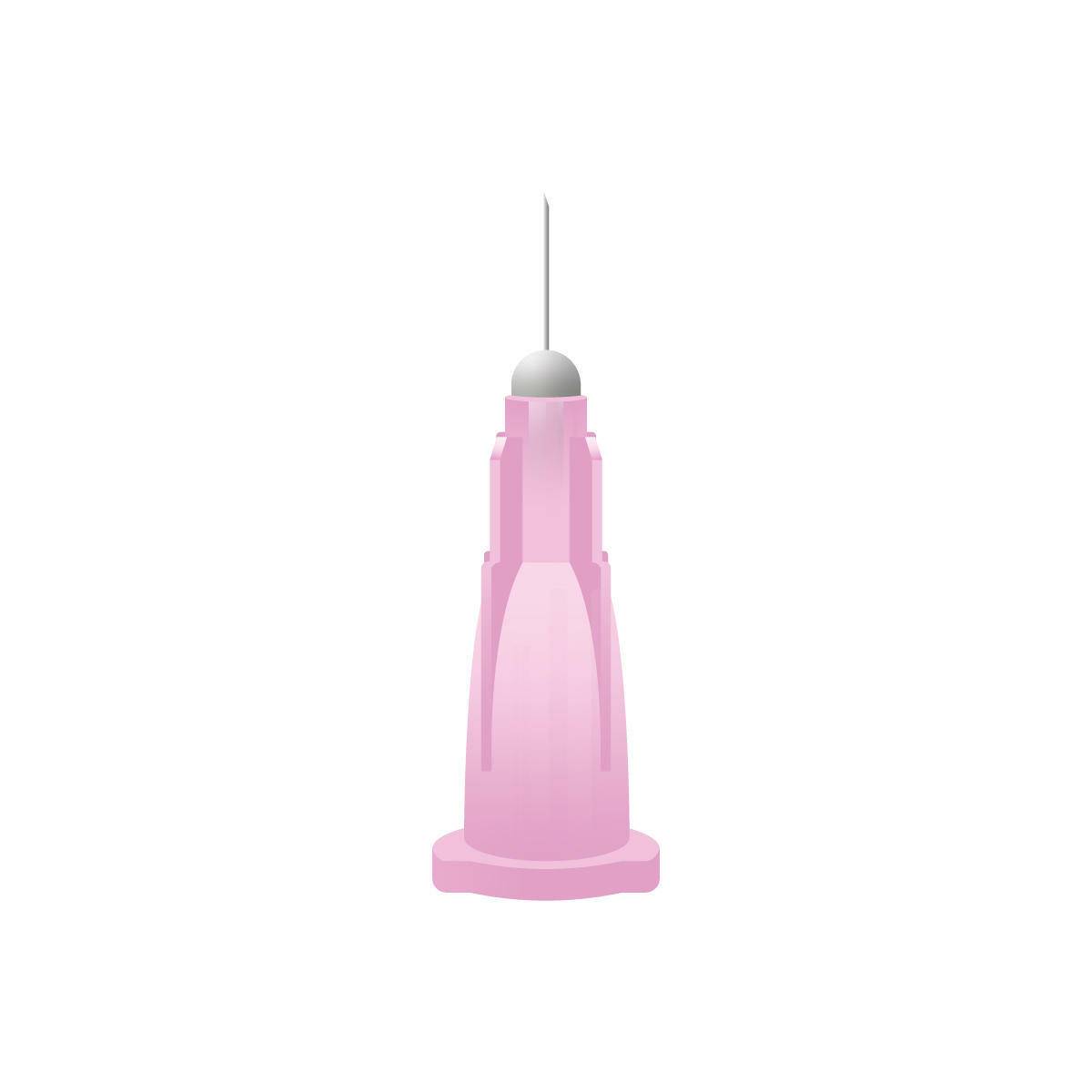 Aguja de mesoterapia Meso-relle de 6 mm y 32 g de color rosa