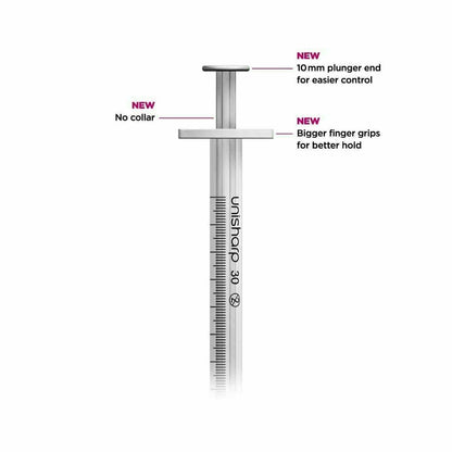 Unisharp 1ml 0.5 inch 29g Unisharp Syringe and Needle u100 UKMEDI UK Medical Supplies