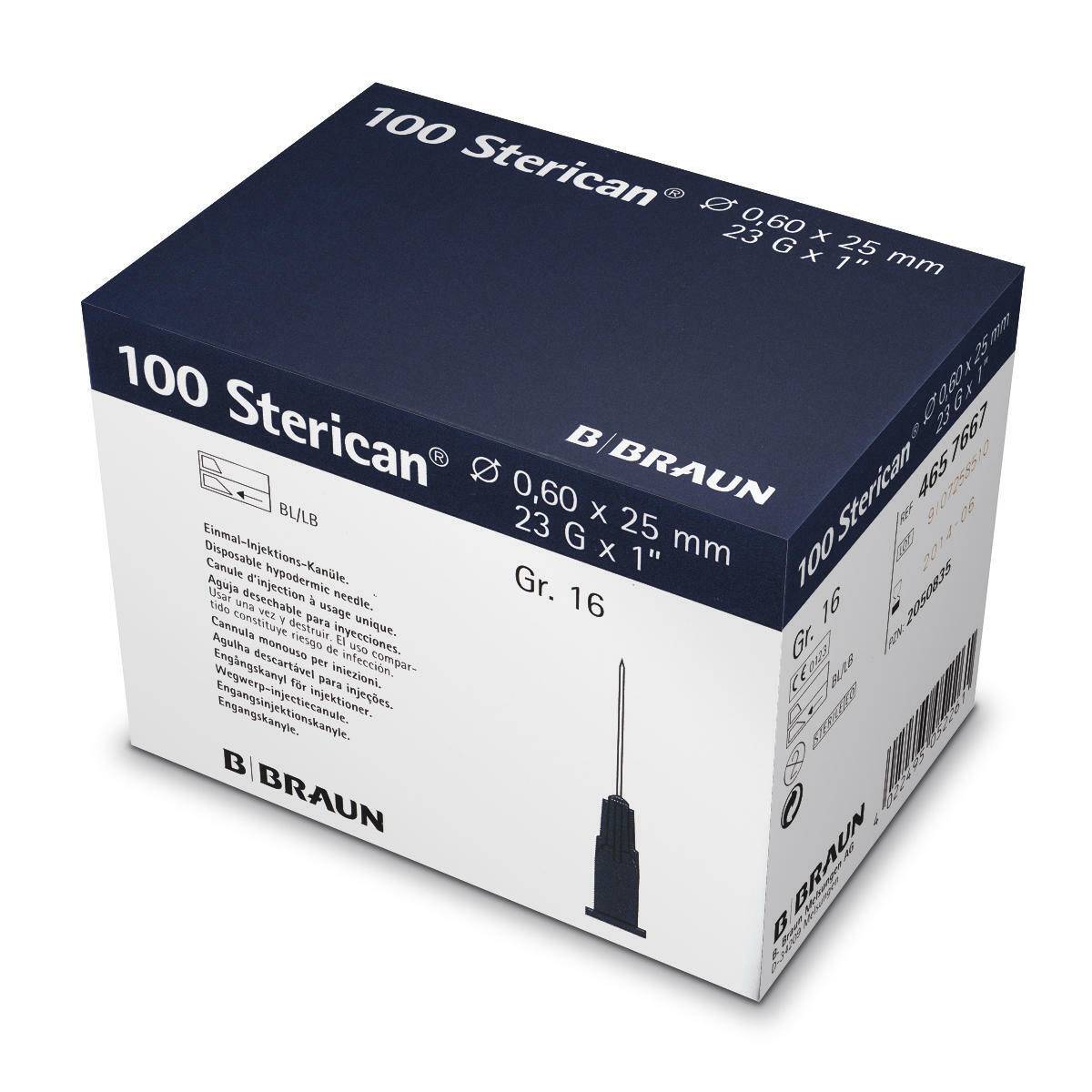 BBraun 23g Blue 1 inch BBraun Sterican Needles 4657667 UKMEDI - UK Medical Supplies