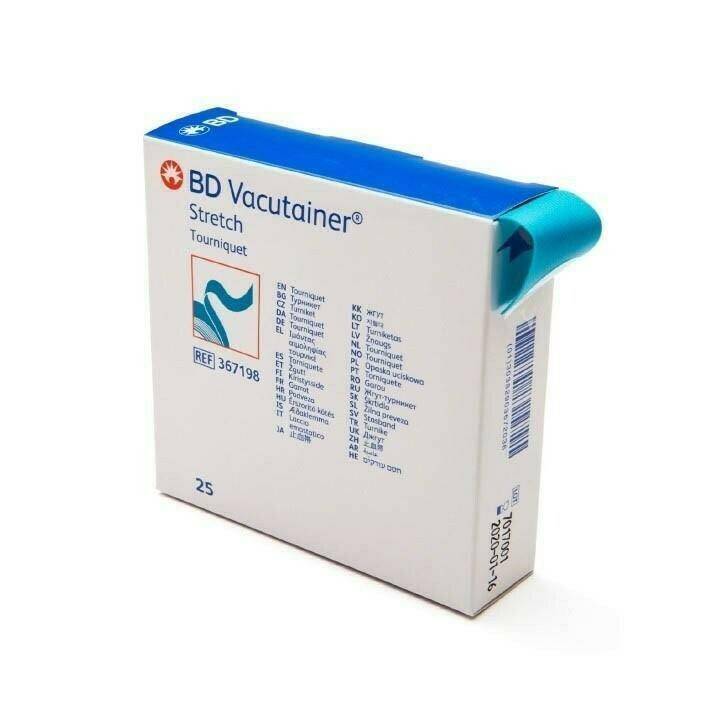 BD Tourniquet Vacutainer sin látex, paquete de 25