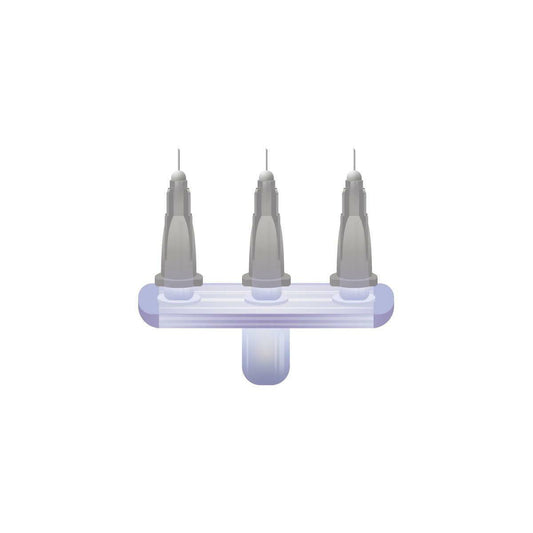 Inyector multiusos Meso-relle gris de 27 g y 4 mm x 3