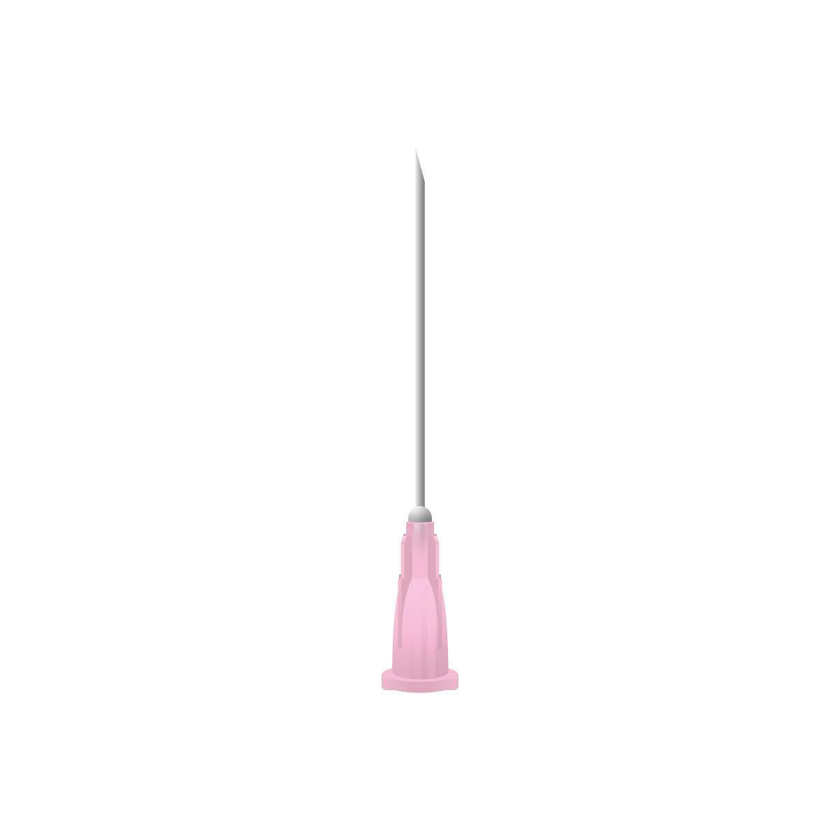 Agujas Microlance BD de 18 g y 1,5 pulgadas de color rosa