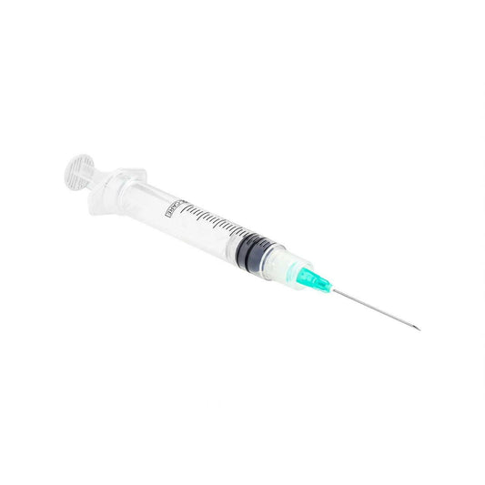 10ml 21g 1.5 inch Sol-Care Luer Lock Safety Syringe and Needle 160072IM UKMEDI.CO.UK